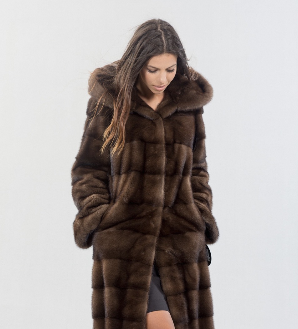beirizu real fur coat womens