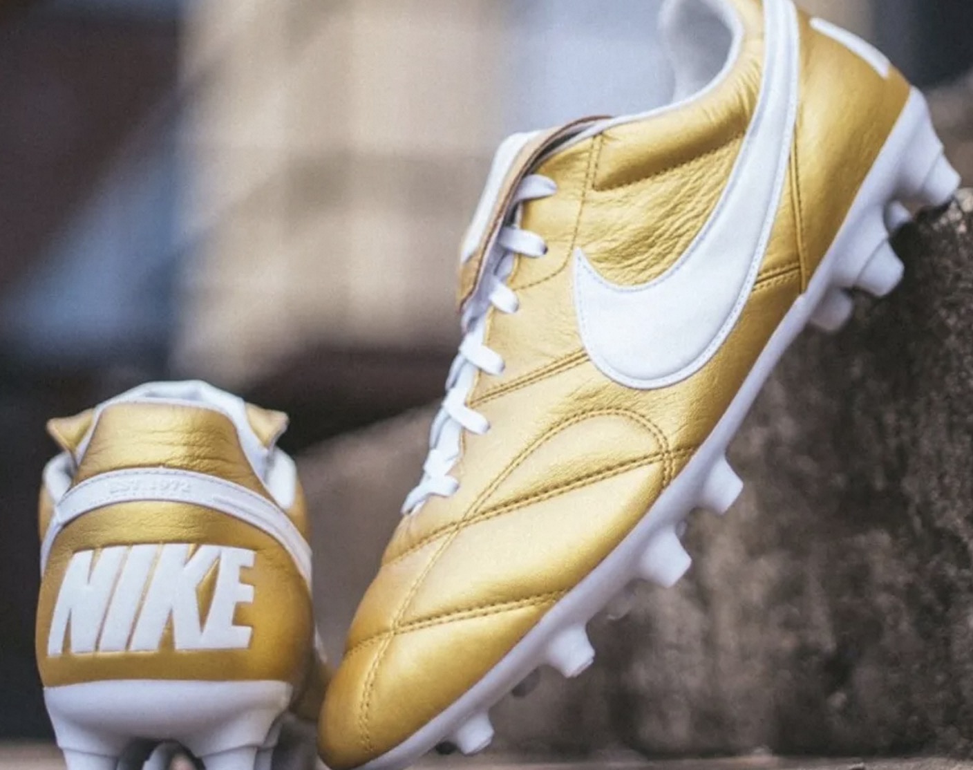 gold soccer cleats