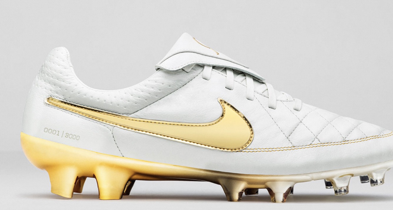 gold soccer cleats