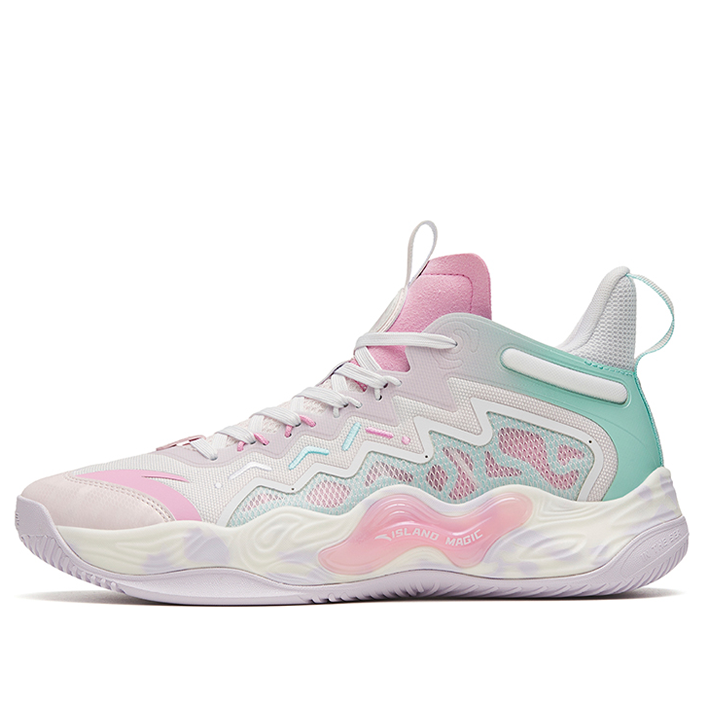 pink basketball shoes